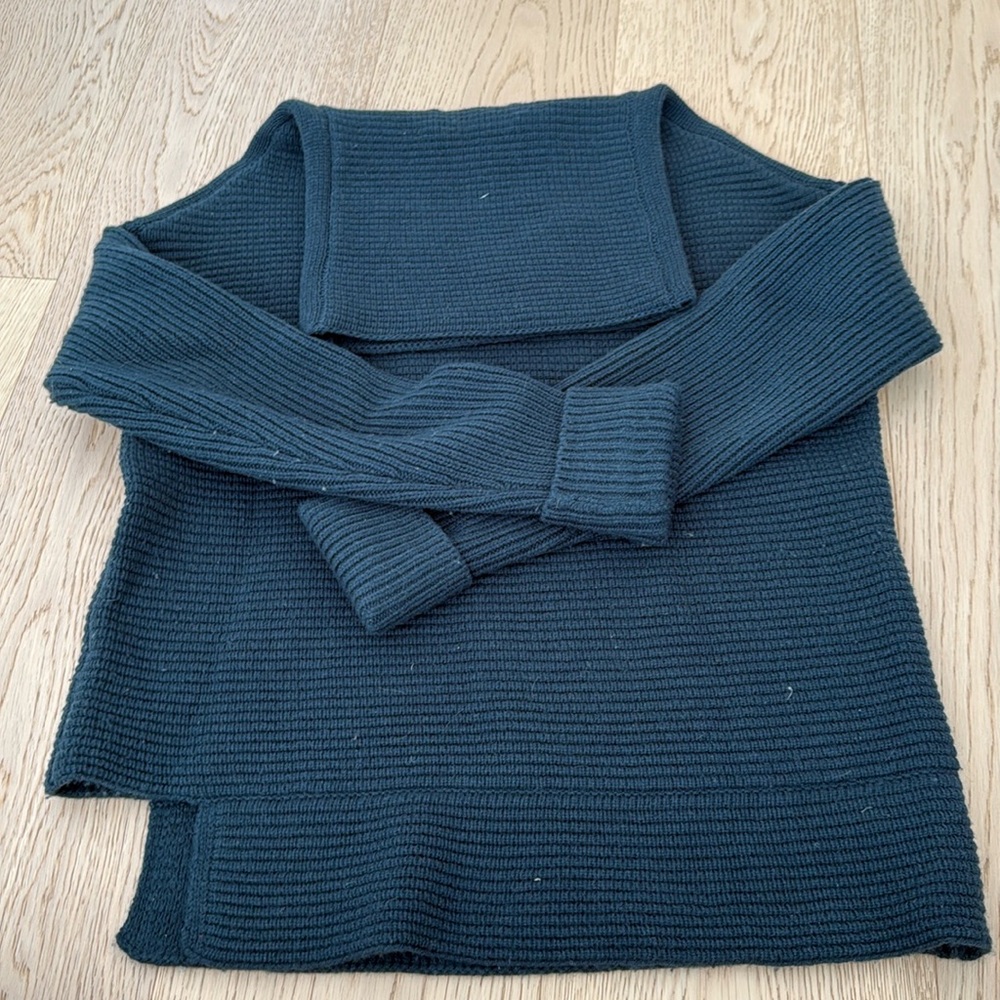 Barton Wool Cashmere Green Turtleneck Sweater